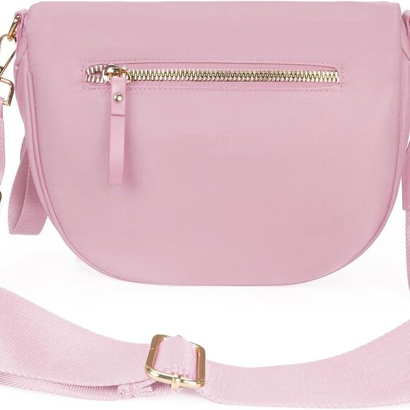 Spacious Nylon Crossbody Bag Bum Bag Handbags Wallets Purses Trendy Shoulder Bag - Picture 2 of 5